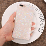 Wholesale iPhone 8 Plus / 7 Plus IMD Dream Marble Fashion Case (Rainbow White)